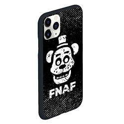 Чехол iPhone 11 Pro матовый FNAF с потертостями на темном фоне, цвет: 3D-черный — фото 2