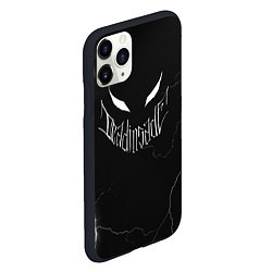 Чехол iPhone 11 Pro матовый Dead inside - Молнии на чёрном - Каллиграфический, цвет: 3D-черный — фото 2