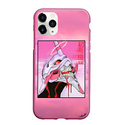 Чехол iPhone 11 Pro матовый EVANGELION PINK Берсерк mode