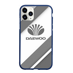 Чехол iPhone 11 Pro матовый Daewoo - серые полосы