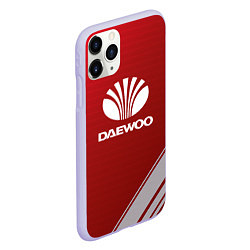 Чехол iPhone 11 Pro матовый Daewoo - sport, цвет: 3D-светло-сиреневый — фото 2