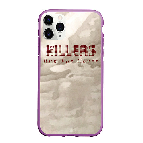 Чехол iPhone 11 Pro матовый Run For Cover Workout Mix - The Killers / 3D-Фиолетовый – фото 1