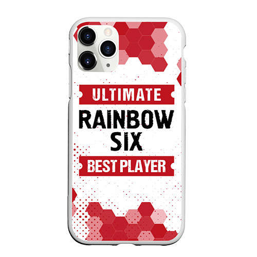 Чехол iPhone 11 Pro матовый Rainbow Six: Best Player Ultimate / 3D-Белый – фото 1