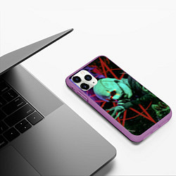 Чехол iPhone 11 Pro матовый Slipknot-Corey Taylor, цвет: 3D-фиолетовый — фото 2