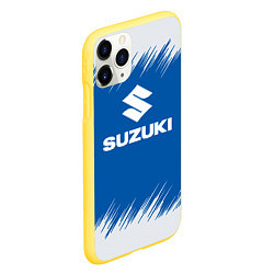 Чехол iPhone 11 Pro матовый Suzuki - sport, цвет: 3D-желтый — фото 2