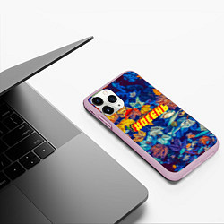 Чехол iPhone 11 Pro матовый Хэштег осень, цвет: 3D-розовый — фото 2