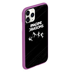 Чехол iPhone 11 Pro матовый Imagine Dragons - Alternative, цвет: 3D-фиолетовый — фото 2