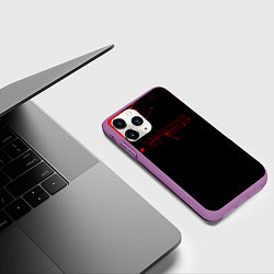 Чехол iPhone 11 Pro матовый Hades - краска, цвет: 3D-фиолетовый — фото 2