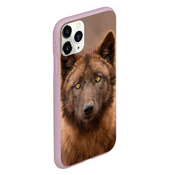 Чехол iPhone 11 Pro матовый Молодой волк, цвет: 3D-розовый — фото 2