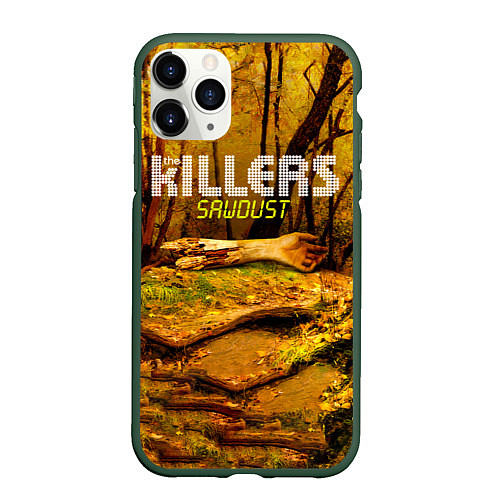 Чехол iPhone 11 Pro матовый Sawdust - The Killers / 3D-Темно-зеленый – фото 1