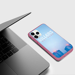 Чехол iPhone 11 Pro матовый Hot Fuss - The Killers, цвет: 3D-малиновый — фото 2