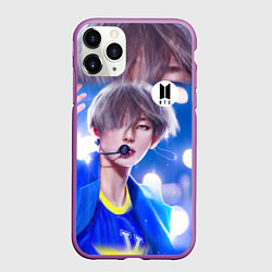 Чехол iPhone 11 Pro матовый BTS Ким Тэ Хён, цвет: 3D-фиолетовый