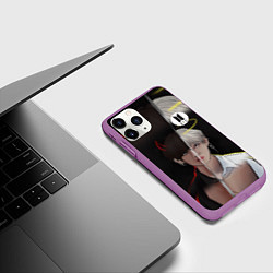 Чехол iPhone 11 Pro матовый BTS Kim Taehyung, цвет: 3D-фиолетовый — фото 2
