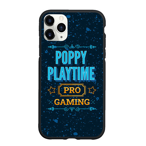 Чехол iPhone 11 Pro матовый Игра Poppy Playtime: pro gaming / 3D-Черный – фото 1