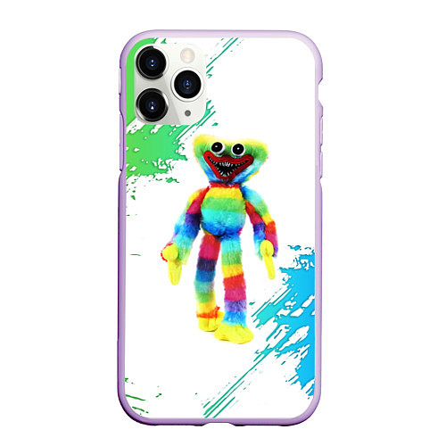 Чехол iPhone 11 Pro матовый Разноцветный Хагги Вагги / 3D-Сиреневый – фото 1