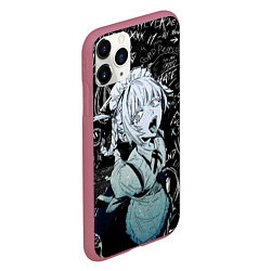 Чехол iPhone 11 Pro матовый Надзуна Нанакуса - Песнь ночных сов, цвет: 3D-малиновый — фото 2