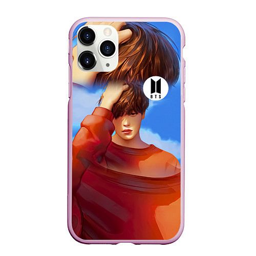 Чехол iPhone 11 Pro матовый BTS Love Yourself Sky / 3D-Розовый – фото 1