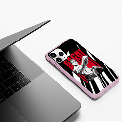 Чехол iPhone 11 Pro матовый Guchi-muchi Billy Herrington, цвет: 3D-розовый — фото 2