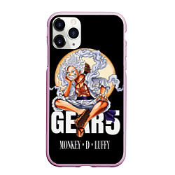 Чехол iPhone 11 Pro матовый Монки Д Луффи 5 гир - One Piece, цвет: 3D-розовый