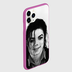 Чехол iPhone 11 Pro матовый Майкл Джексон Фото, цвет: 3D-фиолетовый — фото 2