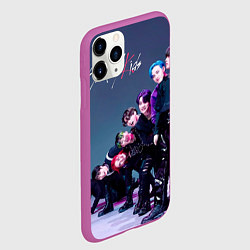 Чехол iPhone 11 Pro матовый Stray Kids K Idols, цвет: 3D-фиолетовый — фото 2