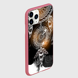 Чехол iPhone 11 Pro матовый В стиле бохо, цвет: 3D-малиновый — фото 2