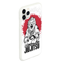 Чехол iPhone 11 Pro матовый Jiu Jitsu red sun, цвет: 3D-белый — фото 2