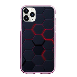 Чехол iPhone 11 Pro матовый Раскаленная броня, цвет: 3D-розовый