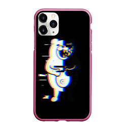 Чехол iPhone 11 Pro матовый Danganronpa monokuma glitch