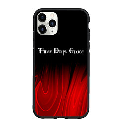 Чехол iPhone 11 Pro матовый Three Days Grace red plasma