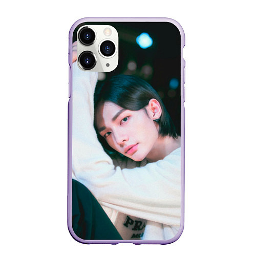 Чехол iPhone 11 Pro матовый Hyunjin Mixtape Oh / 3D-Светло-сиреневый – фото 1