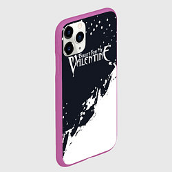 Чехол iPhone 11 Pro матовый Bullet For My Valentine краска, цвет: 3D-фиолетовый — фото 2