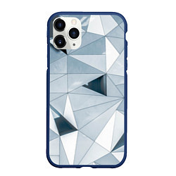 Чехол iPhone 11 Pro матовый Множество треугольников - Абстрактная броня