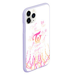 Чехол iPhone 11 Pro матовый Twice градиент, цвет: 3D-светло-сиреневый — фото 2