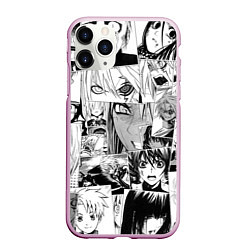 Чехол iPhone 11 Pro матовый D Gray man pattern, цвет: 3D-розовый