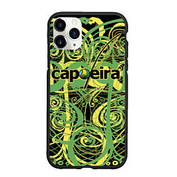 Чехол iPhone 11 Pro матовый Capoeira pattern, цвет: 3D-черный