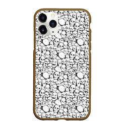 Чехол iPhone 11 Pro матовый Череп бесформенный