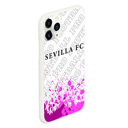 Чехол iPhone 11 Pro матовый Sevilla pro football: символ сверху, цвет: 3D-белый — фото 2