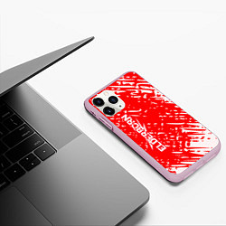 Чехол iPhone 11 Pro матовый Elderborn краска, цвет: 3D-розовый — фото 2