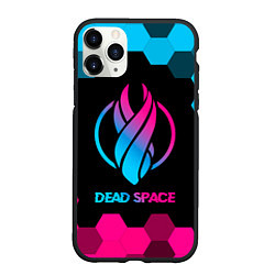 Чехол iPhone 11 Pro матовый Dead Space - neon gradient, цвет: 3D-черный
