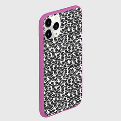 Чехол iPhone 11 Pro матовый Череп мелкий, цвет: 3D-фиолетовый — фото 2