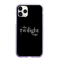 Чехол iPhone 11 Pro матовый The twilight saga, цвет: 3D-светло-сиреневый