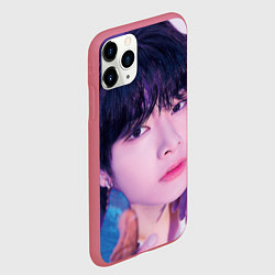 Чехол iPhone 11 Pro матовый Stray Kids 2nd World Tour Maniac I N, цвет: 3D-малиновый — фото 2