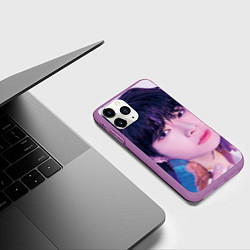 Чехол iPhone 11 Pro матовый Stray Kids 2nd World Tour Maniac I N, цвет: 3D-фиолетовый — фото 2