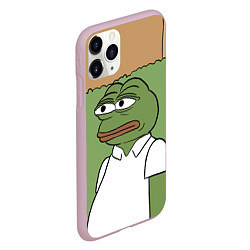 Чехол iPhone 11 Pro матовый Pepe Gomer прячется в кусты, цвет: 3D-розовый — фото 2