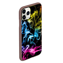 Чехол iPhone 11 Pro матовый Эйфория в дыму, цвет: 3D-коричневый — фото 2