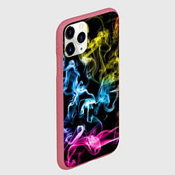 Чехол iPhone 11 Pro матовый Эйфория в дыму, цвет: 3D-малиновый — фото 2