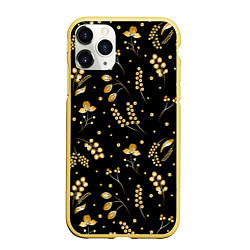 Чехол iPhone 11 Pro матовый Золотая осенняя пора, цвет: 3D-желтый