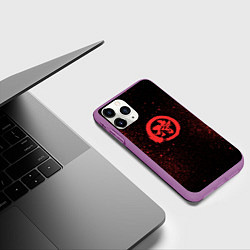 Чехол iPhone 11 Pro матовый Красный бархат, цвет: 3D-фиолетовый — фото 2