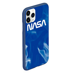 Чехол iPhone 11 Pro матовый Nasa - пламя, цвет: 3D-тёмно-синий — фото 2